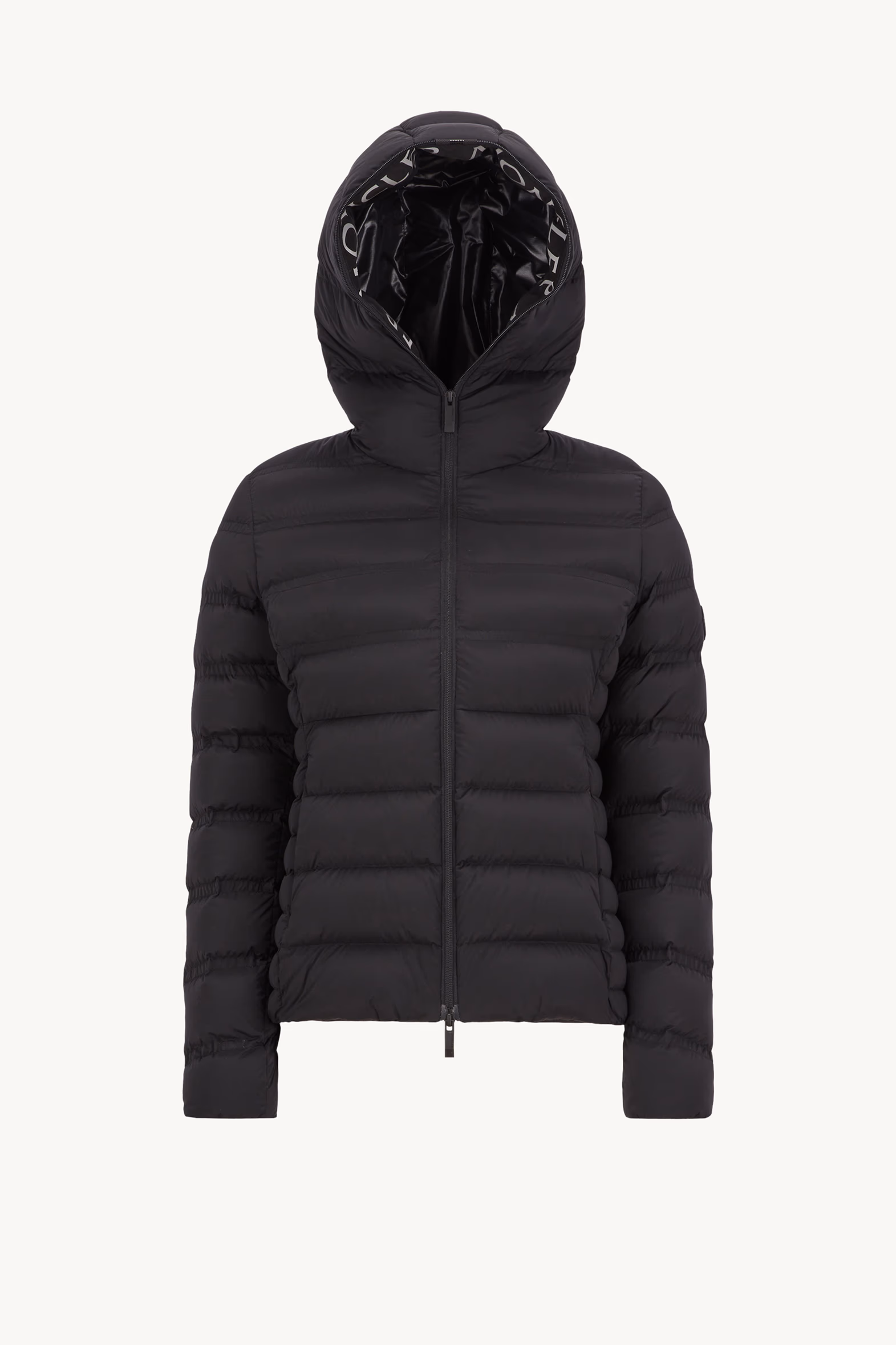 Alete Hooded Short Down Jacket Women Black Moncler 2